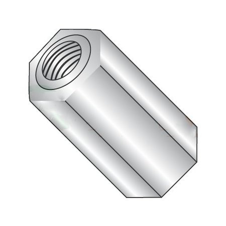 NEWPORT FASTENERS Hex Standoff, #4-40 Thrd Sz, Aluminum Plain, 1/4" Hex W, 1000 PK 840161